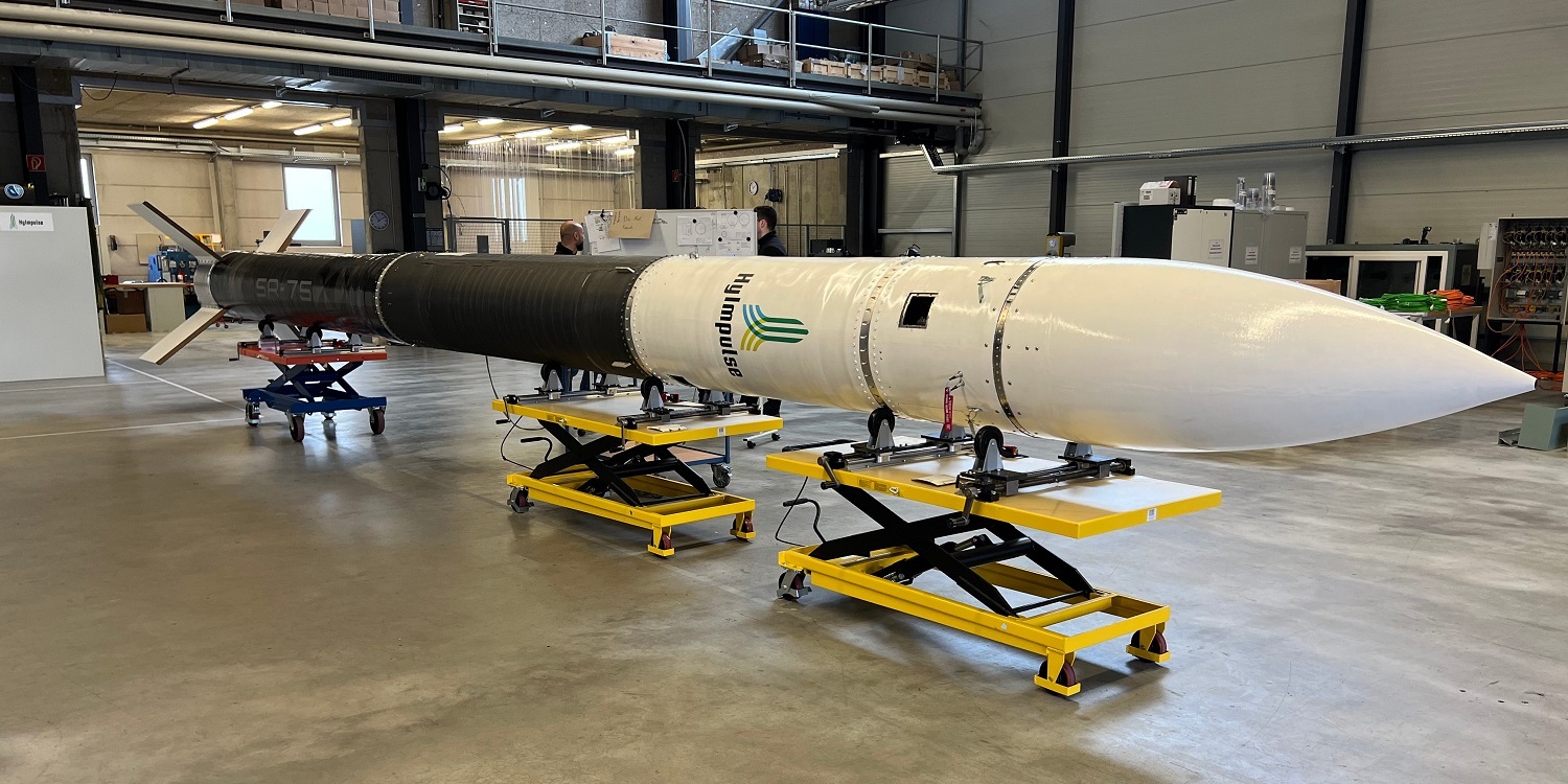THE HYLMPULSE SR75 ROCKET IS PREPARED, READY AND EN-ROUTE TO AUSTRALIA FOR GERMANY'S FIRST PRIVATE ROCKET LAUNCH